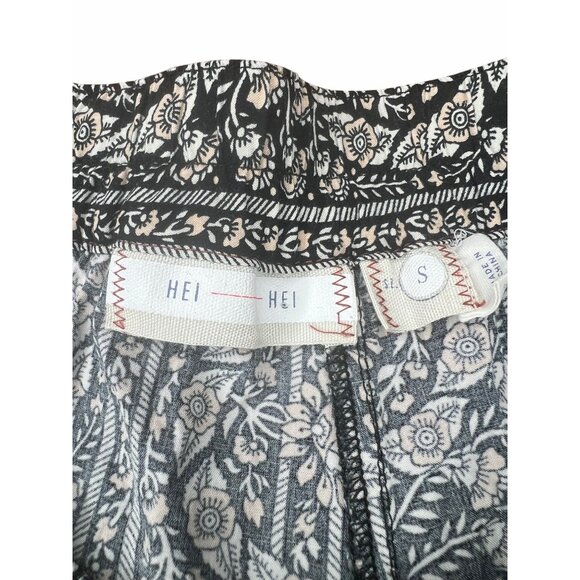 Anthropologie Hei Hei Womens Black & White Patterned Joggers With Pockets Size S - Picture 9 of 12